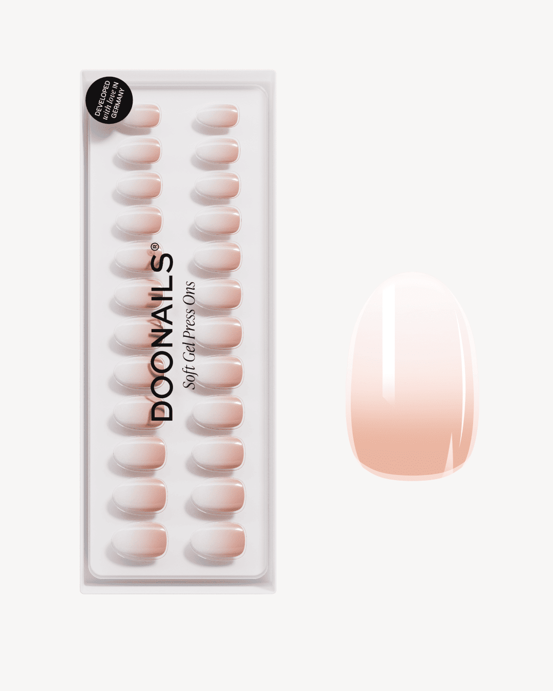 Babyboomer Short Round Soft Gel Press Ons
