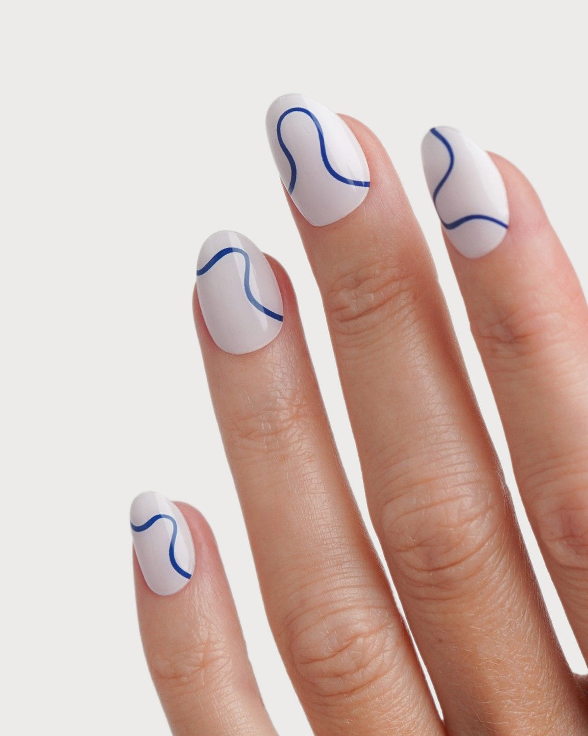 Blue Swirls UV Gel Strips