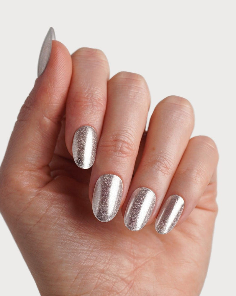 Silver Cat Eye Gel Strips