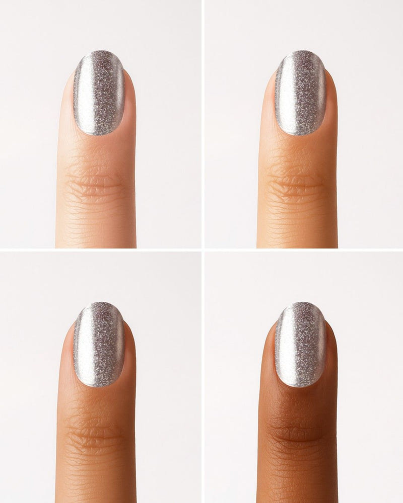 Silver Cat Eye Gel Strips