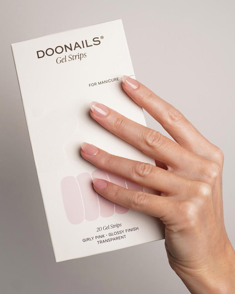Girly Pink Gel Strips - Doonails