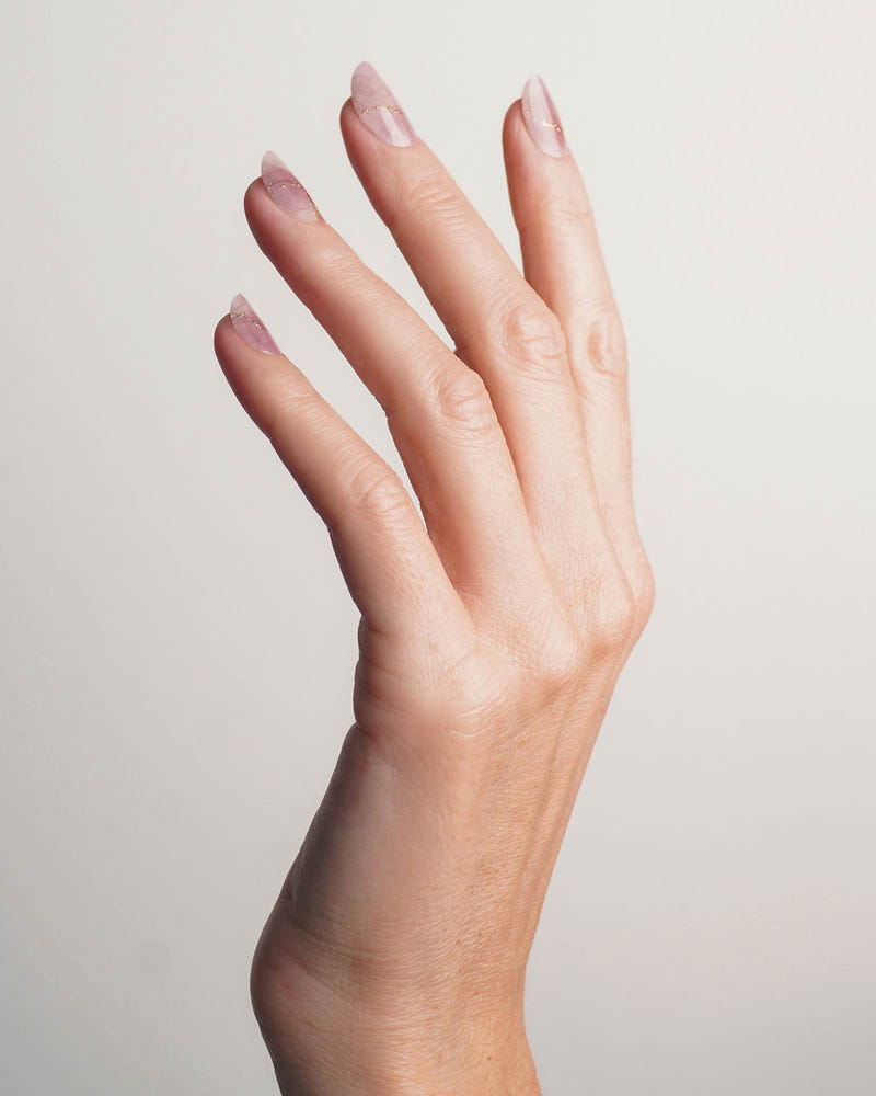 Rose Marble Gel Strips - Doonails
