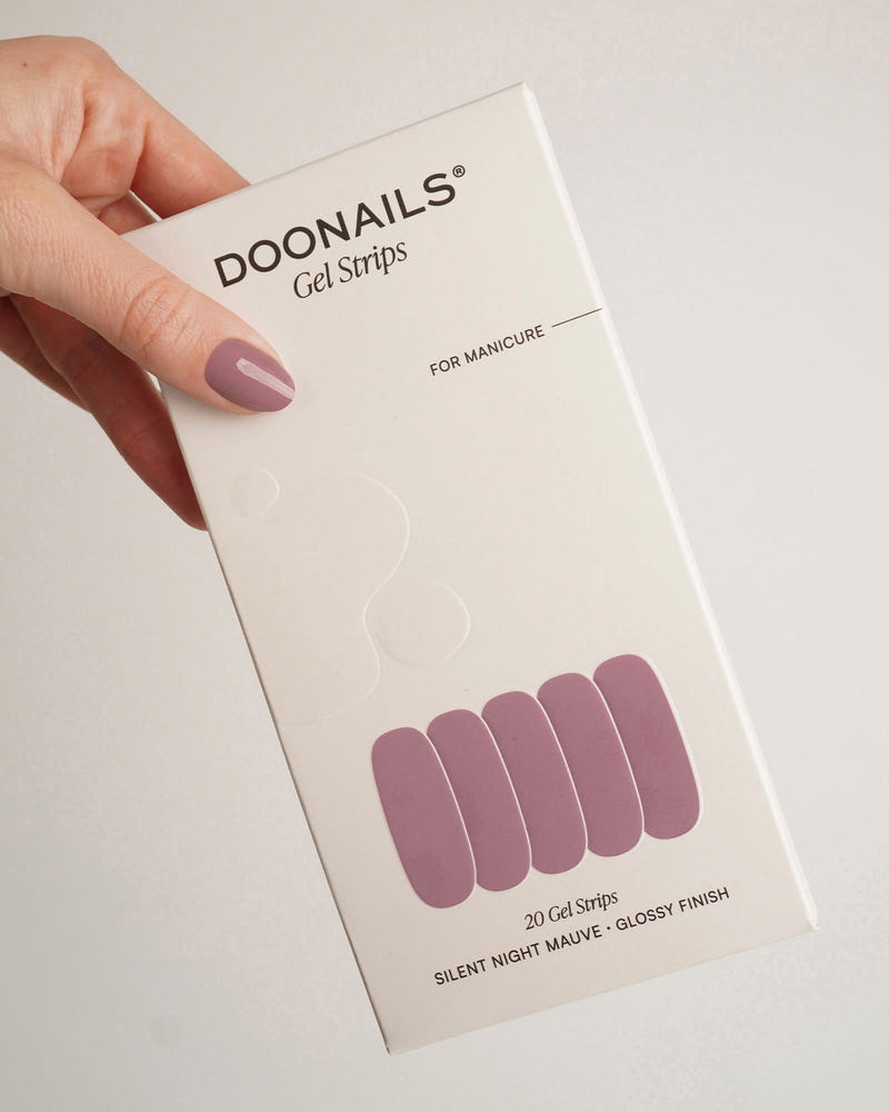 Silent Night Mauve Gel Strips - Doonails