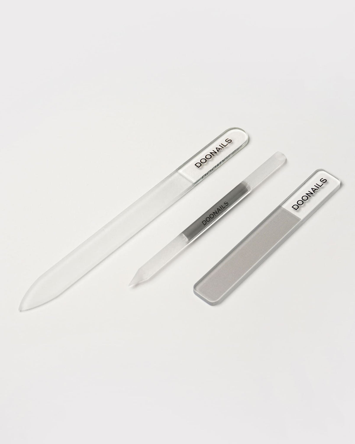 Glas Nagelbuffer