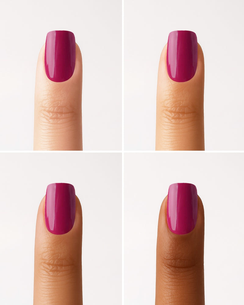 Acai Berry Short Square Soft Gel Press Ons - Doonails