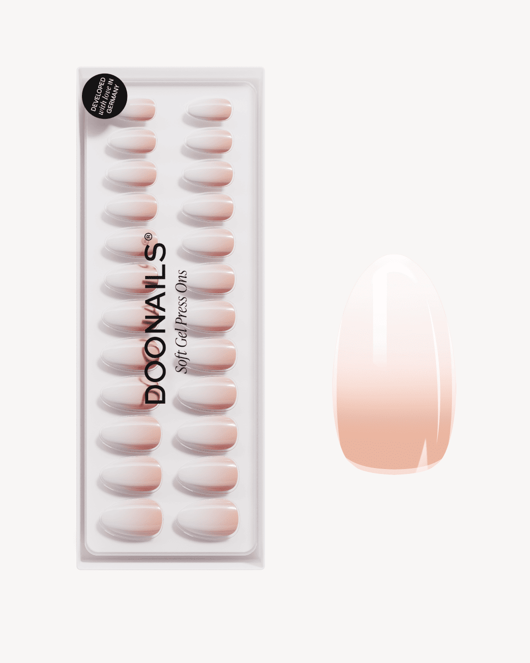Babyboomer Short Almond Soft Gel Press Ons