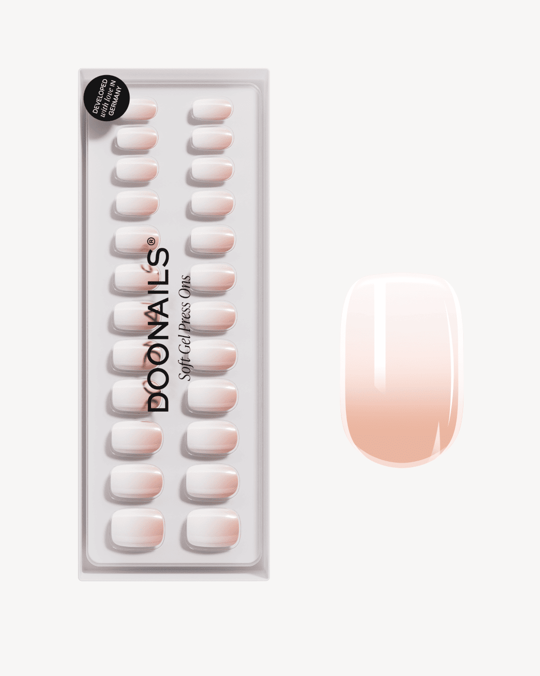 Babyboomer Short Square Soft Gel Press Ons
