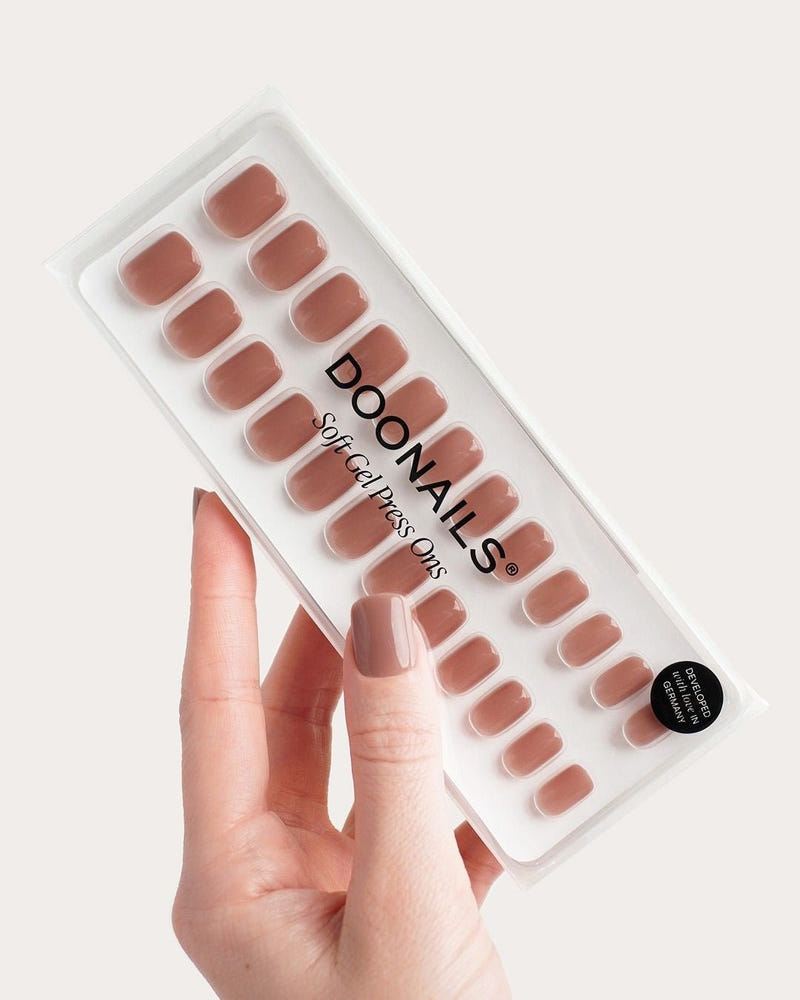 Espresso Extra Short Square Soft Gel Press Ons - Doonails