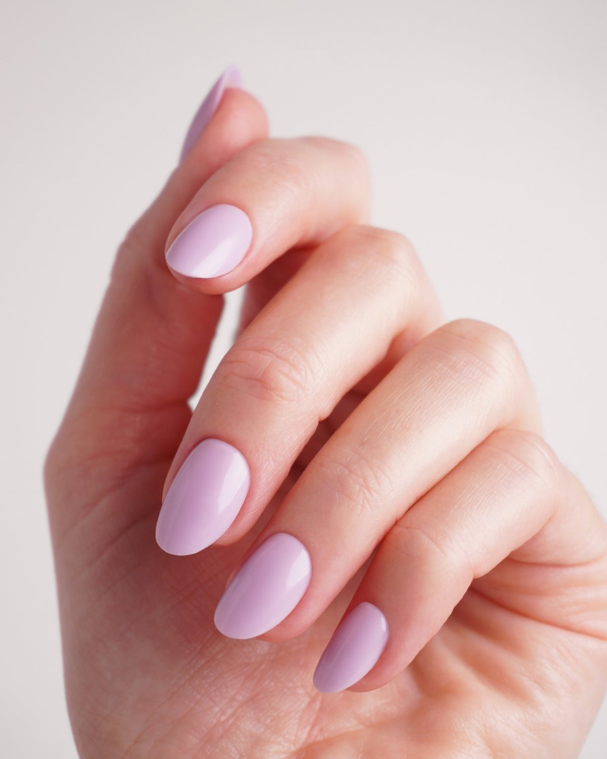 Lavender Mist Short Round Soft Gel Press Ons
