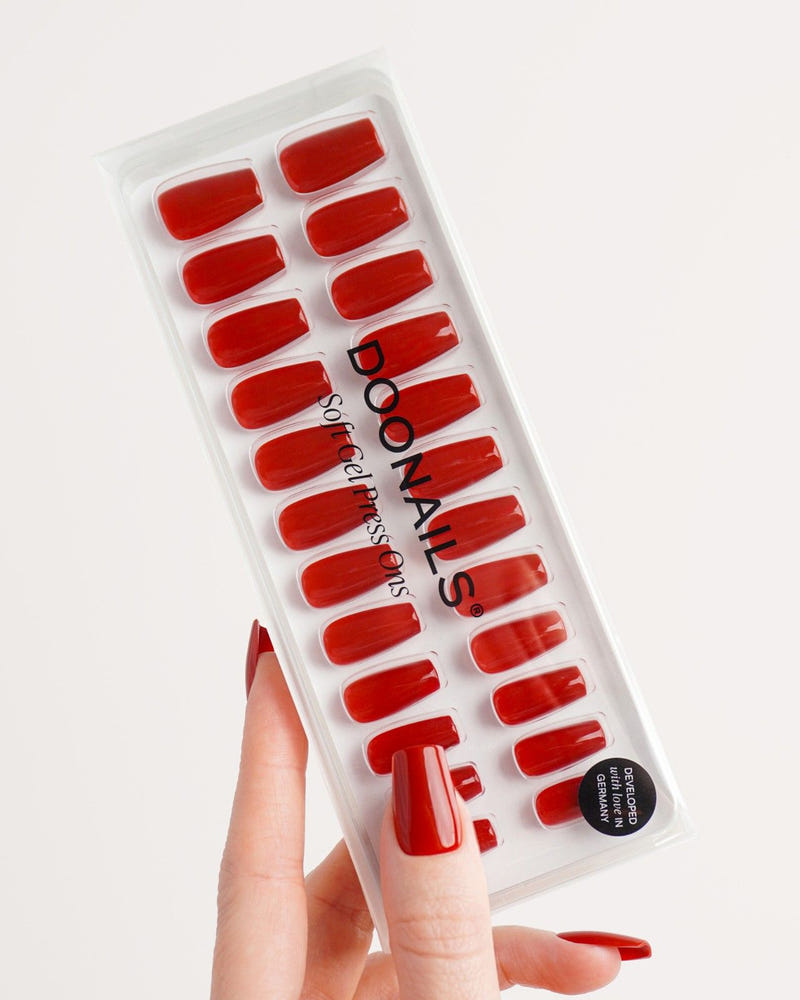 Mon Cheri Short Coffin Soft Gel Press Ons - Doonails