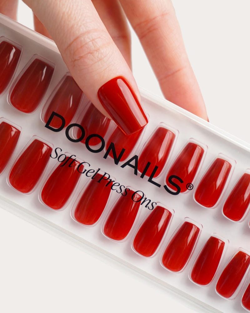 Mon Cheri Short Coffin Soft Gel Press Ons - Doonails