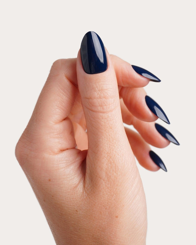 Ocean Short Almond Soft Gel Press Ons 