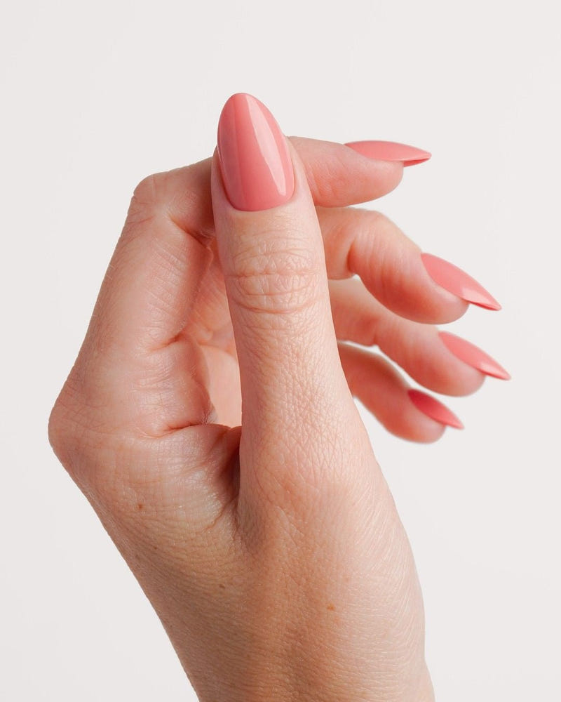 Peach Please Short Almond Soft Gel Press Ons - Doonails