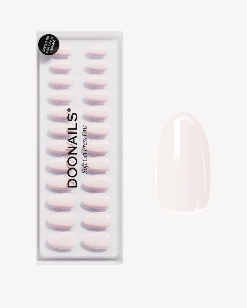 Pillow Talk Short Almond Soft Gel Press Ons - Doonails