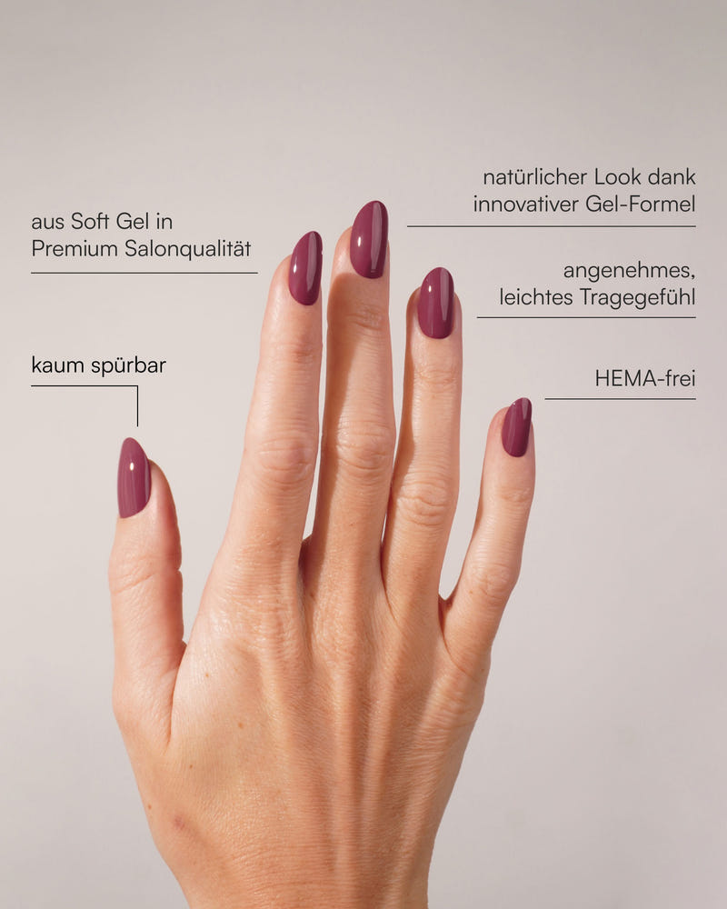 Bubblegum Medium Round Soft Gel Press Ons - Doonails