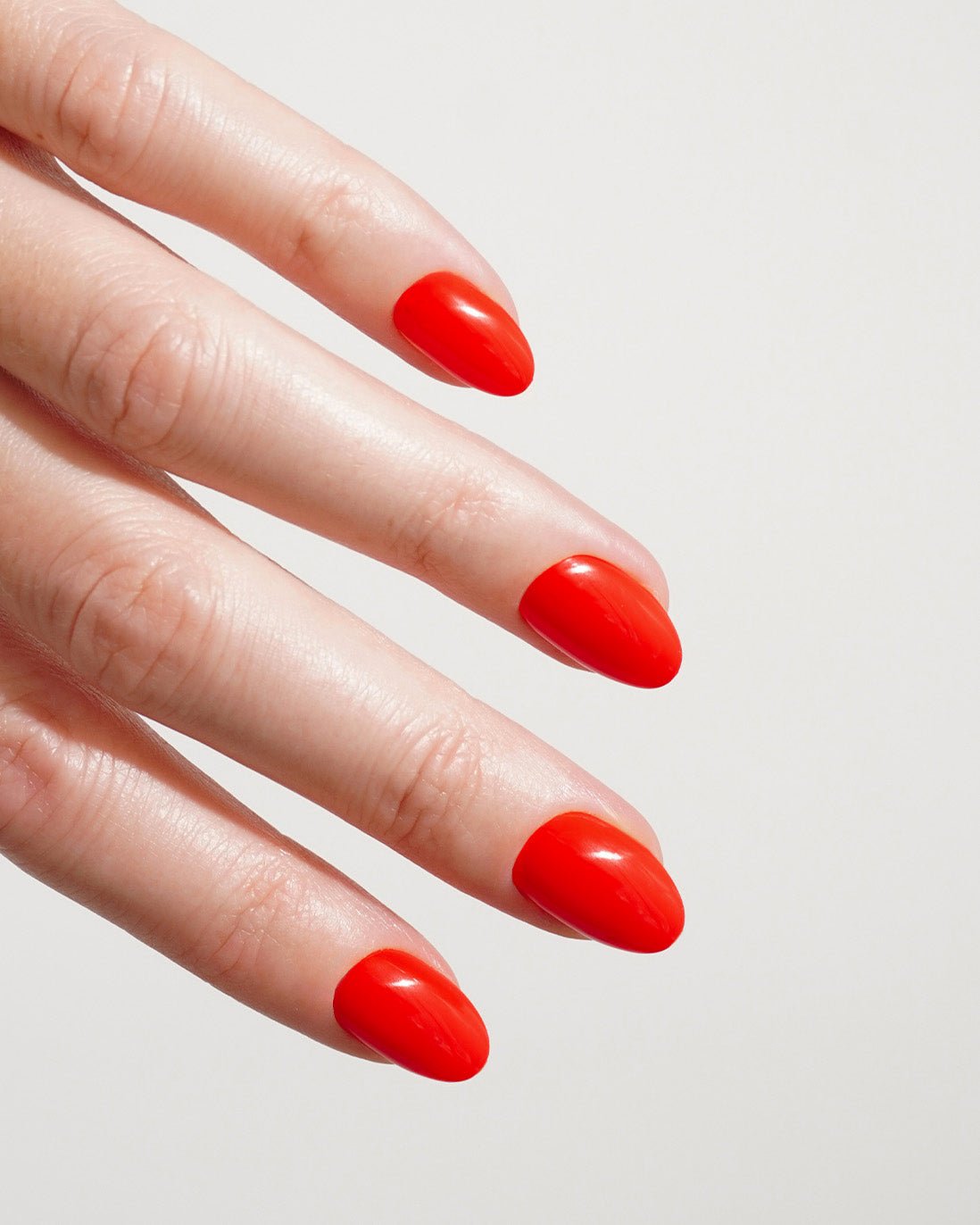 On Fire Short Round Soft Gel Press Ons - Doonails