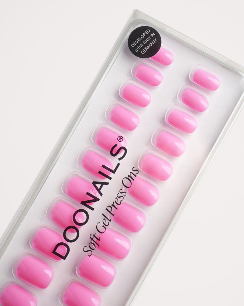 Barbie Girl Extra Short Square Soft Gel Press Ons - Doonails