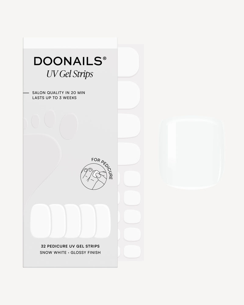 Snow White Pediküre UV Gel Strips
