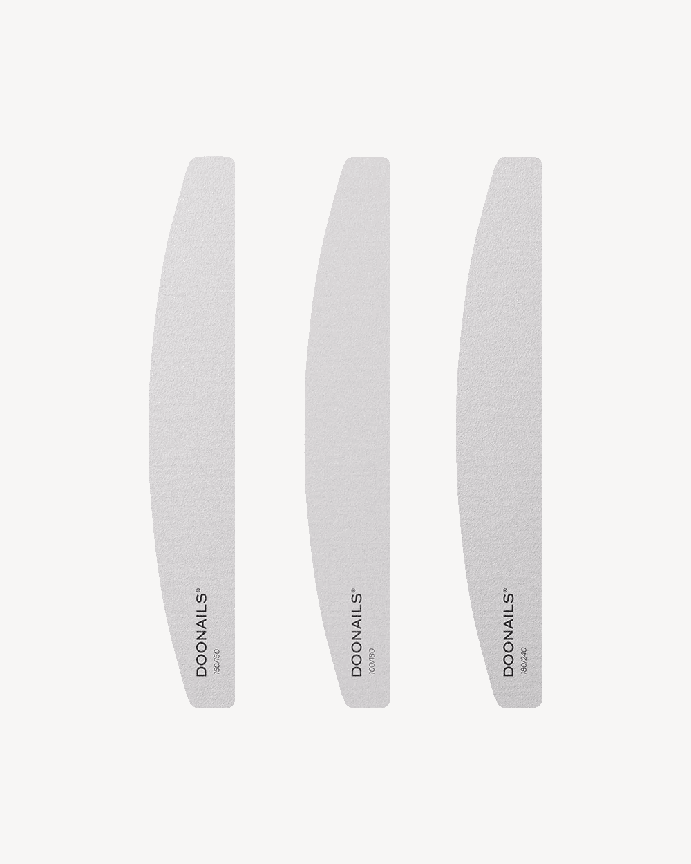 Premium Halbmond Feilen Set - 3 Stk. - Doonails