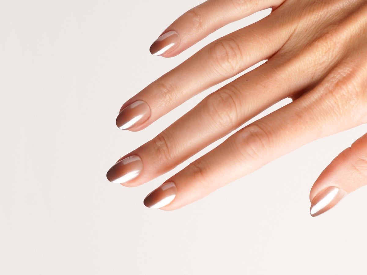 Braune Ombre Nägel