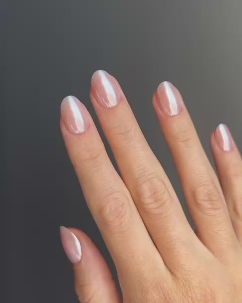 Prosecco Short Round Soft Gel Press Ons