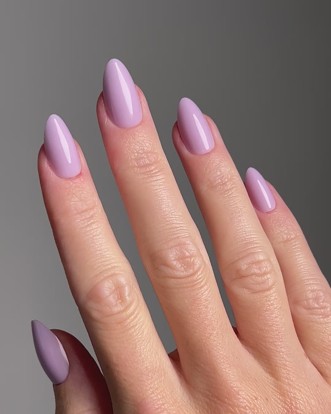 Lavender Mist Short Almond Soft Gel Press Ons