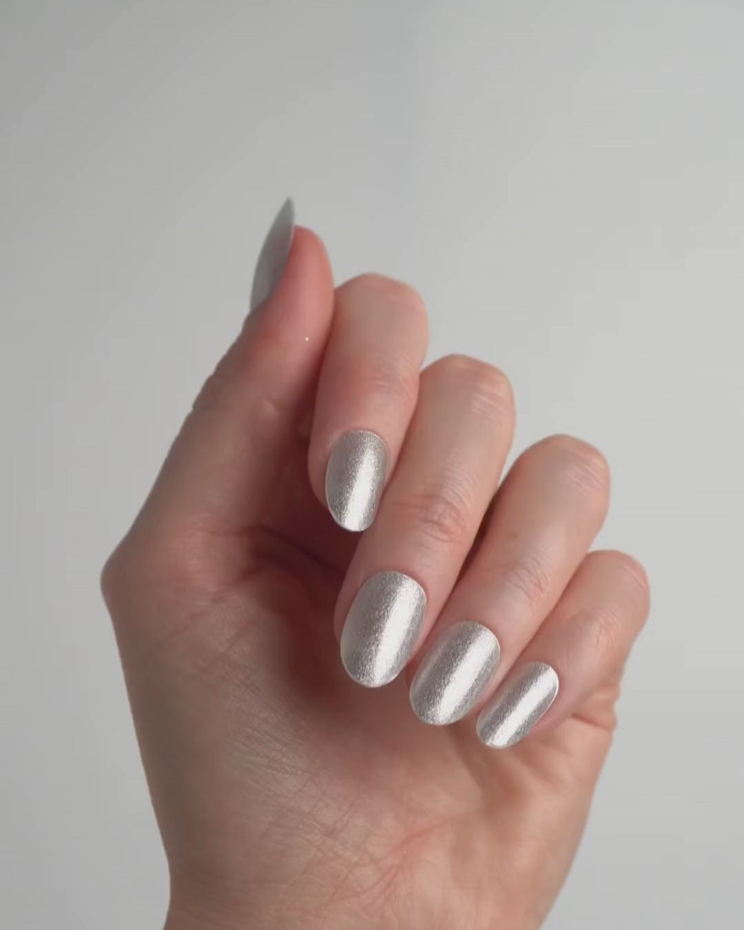 Silver Shimmer UV Gel Strips