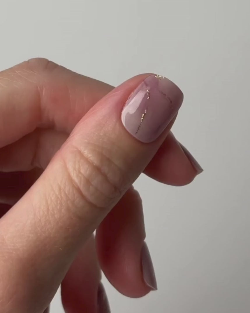 Rose Marble UV Gel Strips