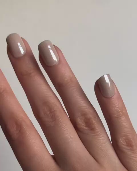 Toffee Extra Short Square Soft Gel Press Ons