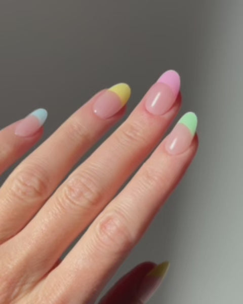 Pastel French UV Gel Strips