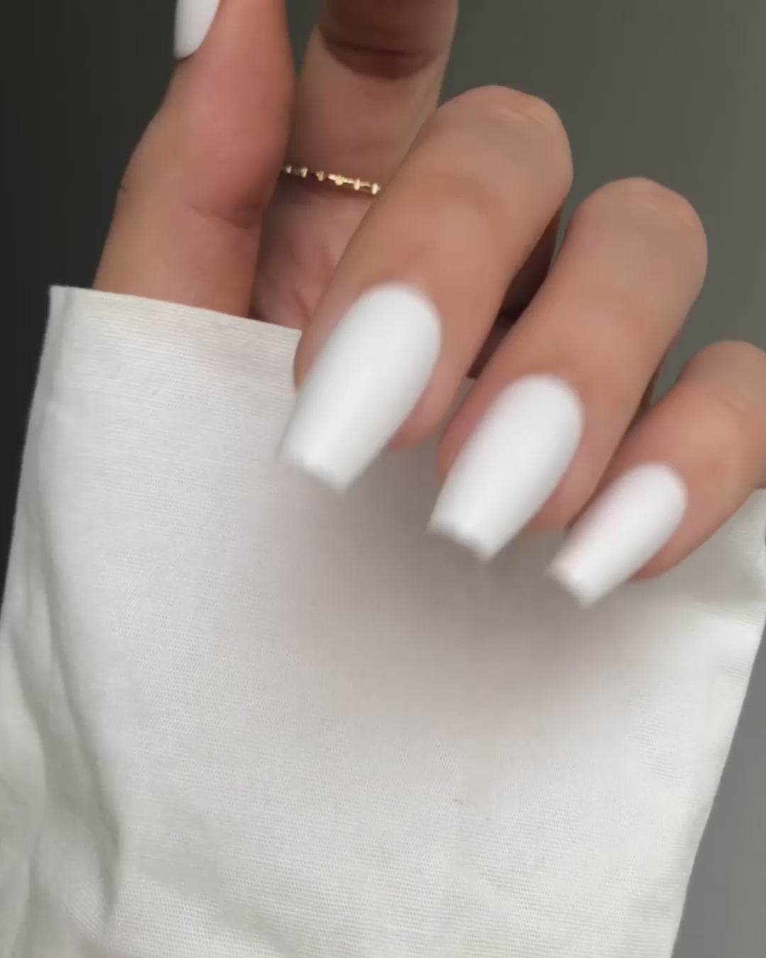 Snow White Short Coffin Soft Gel Press Ons