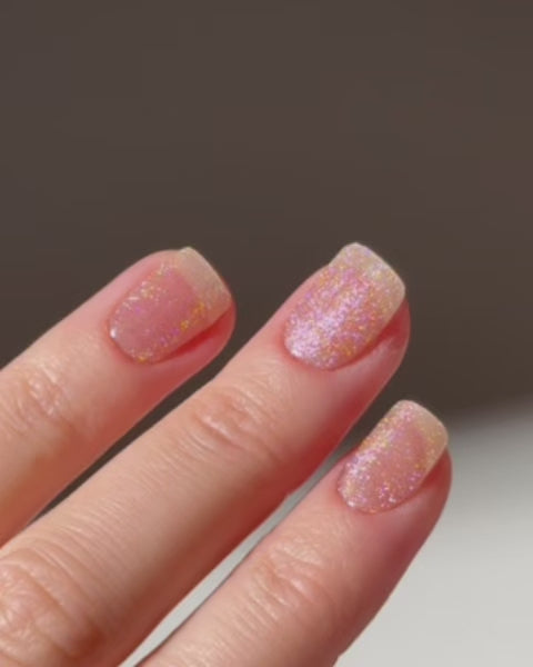 Gold Cat Eye UV Gel Strips