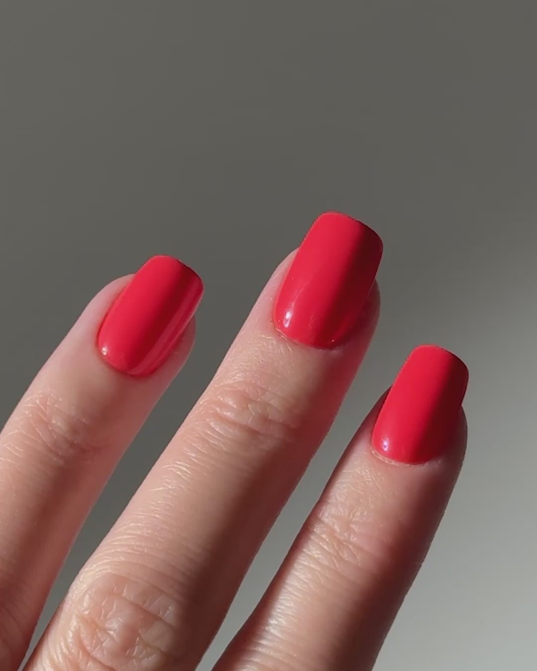 Sunset Coral Short Square Soft Gel Press Ons