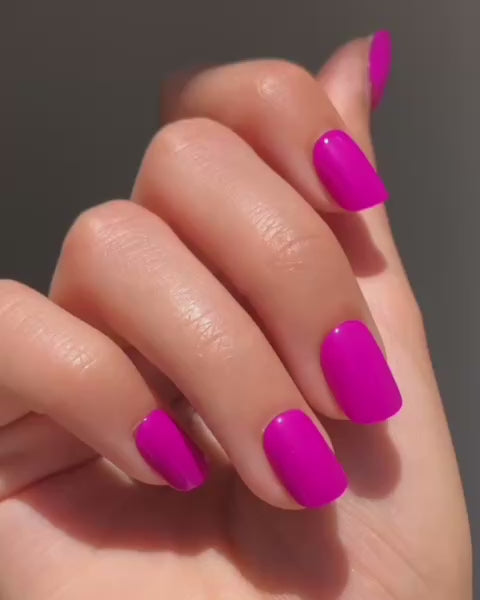 Dragonfruit Extra Short Square Soft Gel Press Ons