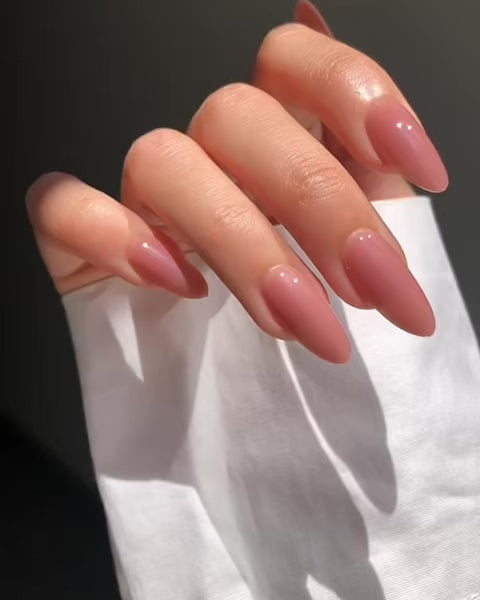 Espresso Medium Almond Soft Gel Press Ons