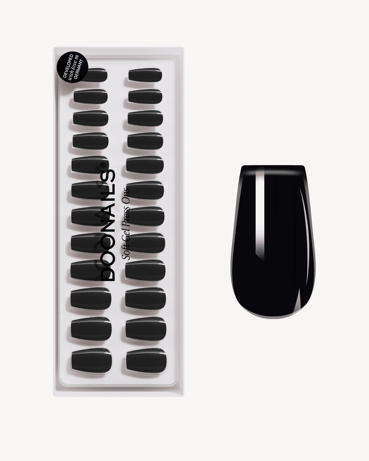 Dark Dream Short Coffin Soft Gel Press Ons