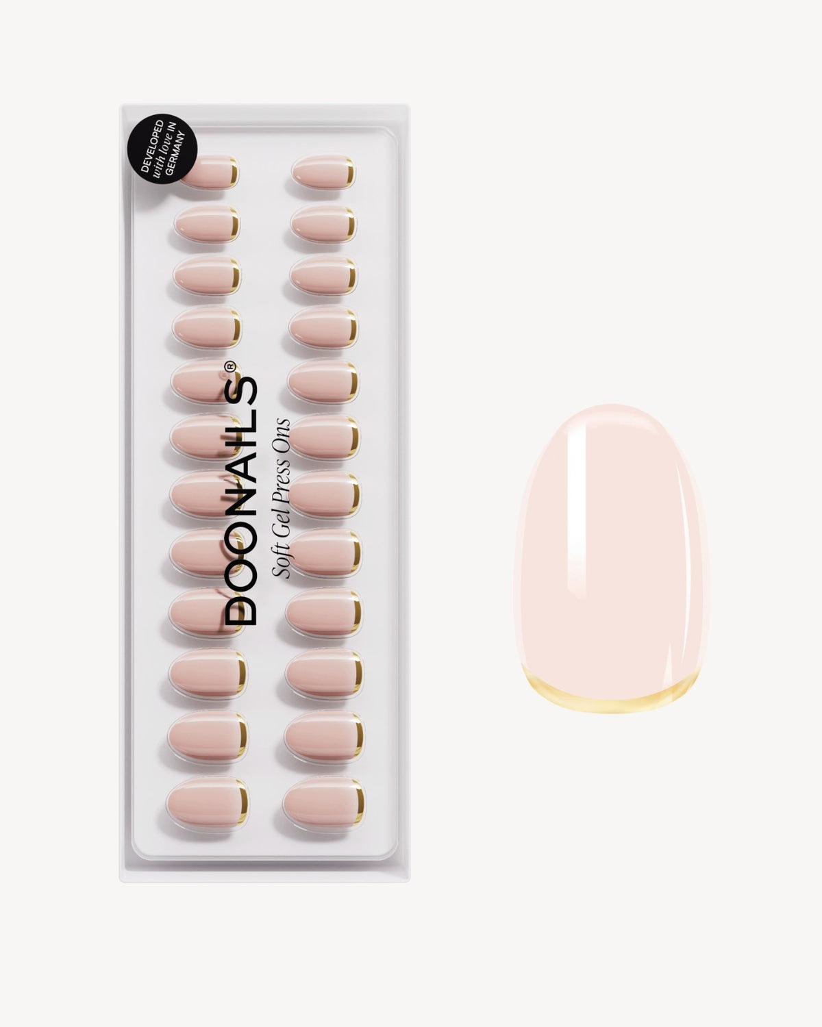 Popcorn Short Round Soft Gel Press Ons - Doonails